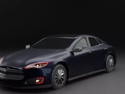 tesla car s 2013 Free 3D model