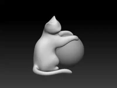 Stylized Cat - n2 3D model