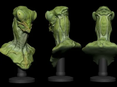 Alien Mantis Print 3D Stl 3D print model