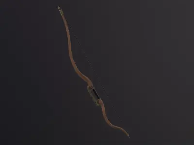 Bow Medieval PBR Low-poly 3D model