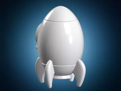 Rocket Capsule 3D Print Model Space Vehicle 3D print model