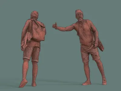 Hitchhiker Guy 3D model