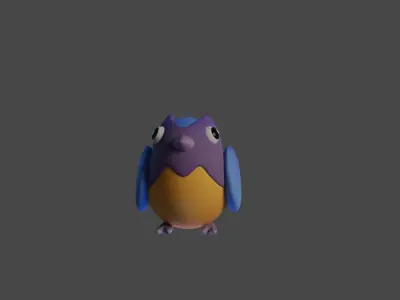Bird Game Model 06 Low-poly 3D model