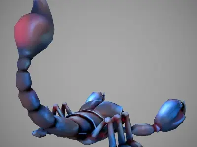 Scorpion Cartoon Low-poly 3D model