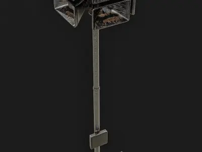 Sirens Pole  Low-poly 3D model