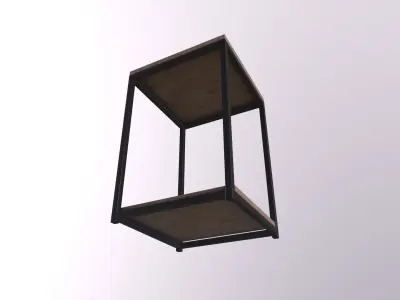 Furniture End Table Industrial Low-poly 3D model