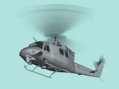 U S MARINES UH-1N Free 3D model