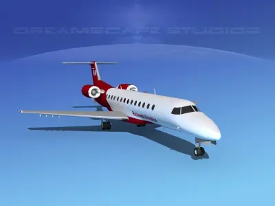 Embraer ERJ-135 Richards Aviation 3D model