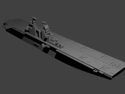 US Wasp Class Helicopter Carrier 3D print model