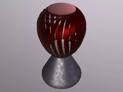 Roof Wind Turbine Low-poly 3D model
