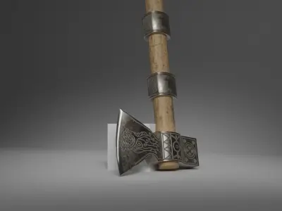 Dovbush bartka Low-poly 3D model
