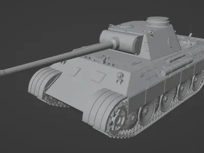 Pz Kpfw V Panther  Free 3D model