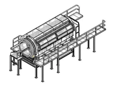HEAVY DUTY TROMMEL SCREEN 3D model