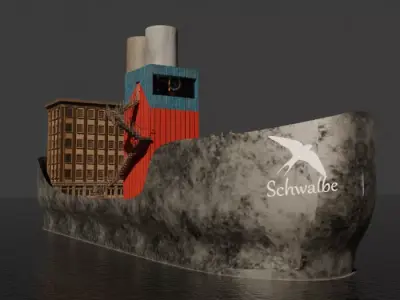 The Boat Sawallow    Die Schwalbe 3D model