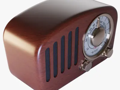 Vintage Radio 3D model