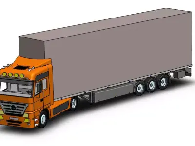 Truck orange 3D print model