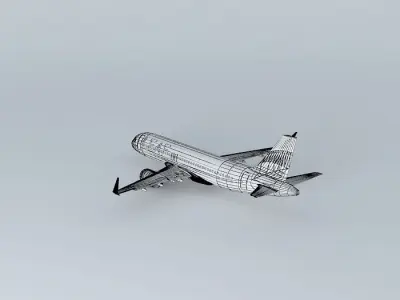LEAF Airways Airbus A320neo Free 3D model