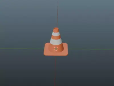 Simple Traffic Cone Free low-poly 3D model