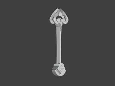 Kujou Sara Fan - Handle Part 3D print model