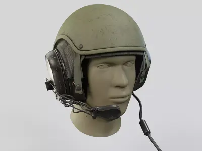 Gentex CVC - Combat Vehicle Crewman Helmet  Low-poly 3D model