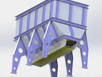 BUNKER FOR 7 CUBIC METERS FEEDING 3D model