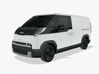 Kia PV5 Cargo 2025 Low-poly 3D model