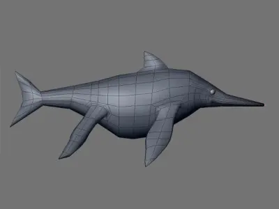 Shonisaurus dolphin 3D model