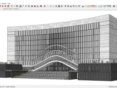 Sketchup Office building Q3 3D model
