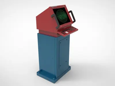 radar ship module and boat navigation 3D model