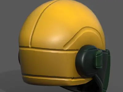 Helmet scifi military combat 3d futuristic 3d  Low-poly 3D model
