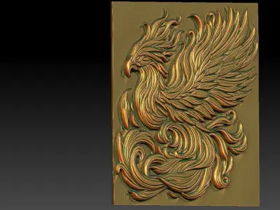 2 phoenix CNC Relief Model 3D print model