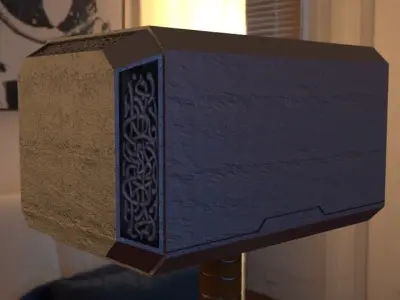 Mjolnir  Hammer of Thor Free low-poly 3D model