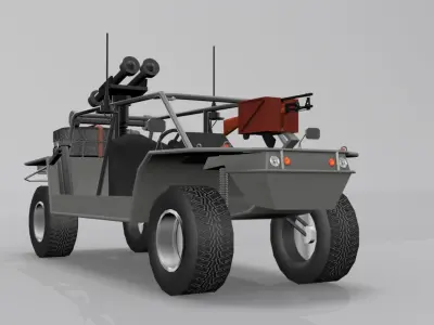 Spider LSV Low-poly 3D model