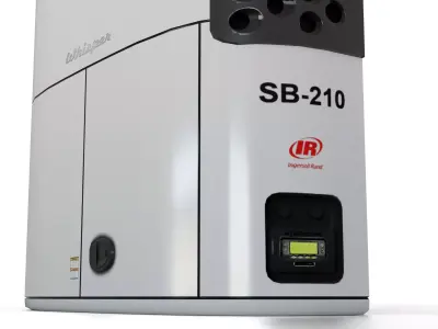 Thermo King SB-230 Refrigeration Unit Low-poly 3D model