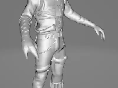 STAR WARS Bossk - Low Poly Game - Battlefield FBX MODEL Low-poly 3D model