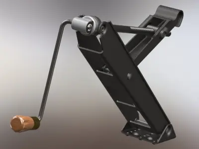 Jack hydraulic lifter Free 3D model
