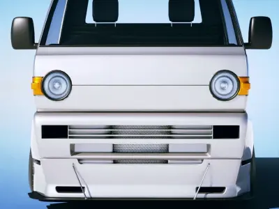 Suzuki Carry Kei Truck 1993 Free 3D model