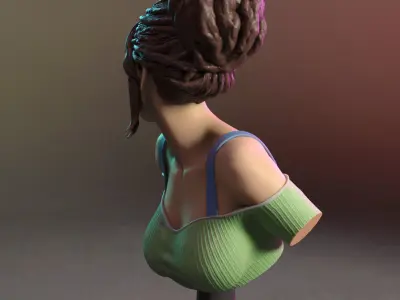 Panam Palmer bust Free 3D print model
