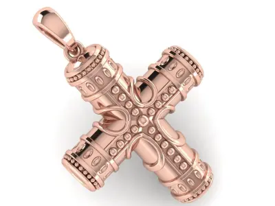 CROSS PENDANT CR169 3D print model