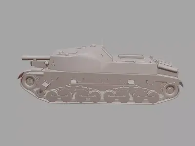 43M Zrinyi II Assault Gun Self Propelled 3D Printable  3D print model