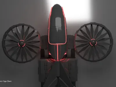  S42 Scout Aircraft free Blender File Free 3D model