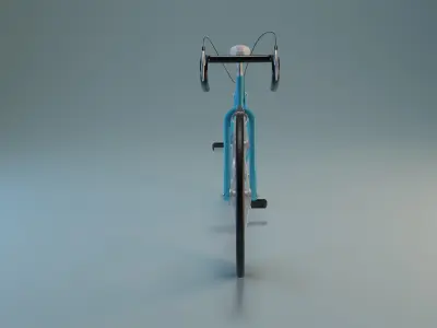  Low-Poly Bicycle  Low-poly 3D model