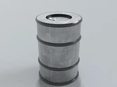 laos Game Drum Container Low-poly 3D model