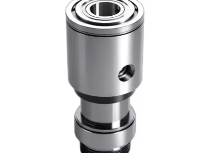 Precision Industrial Bearing Connector Part Low-poly 3D model