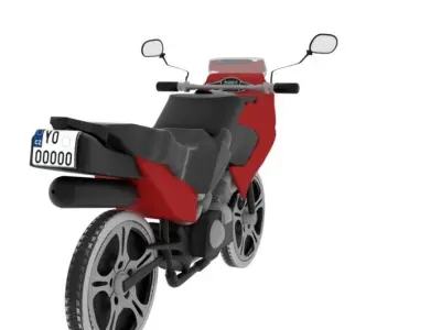 3D Motorbike model motorcycle Free low-poly 3D model