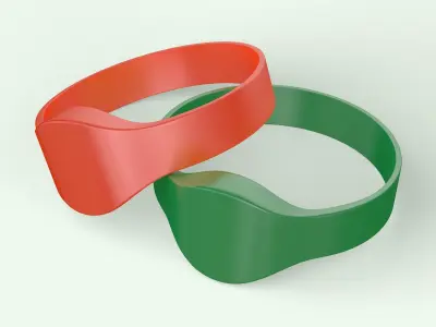 Silicone Wristbands 3D model