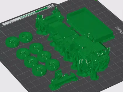 M977A4 HEMTT Army Logistic Truck 3D Print 3D print model