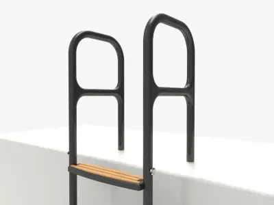 Carbon Fiber Yacht Swim Ladder  3D model