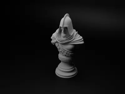 Shadow Warrior Bust Chess 3D print model