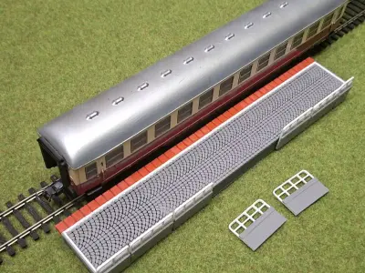 Single Edge Modular Platform Basic Set 1-87 FDM color 3D print model